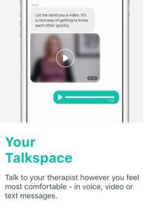 Talkspace screenchot review 